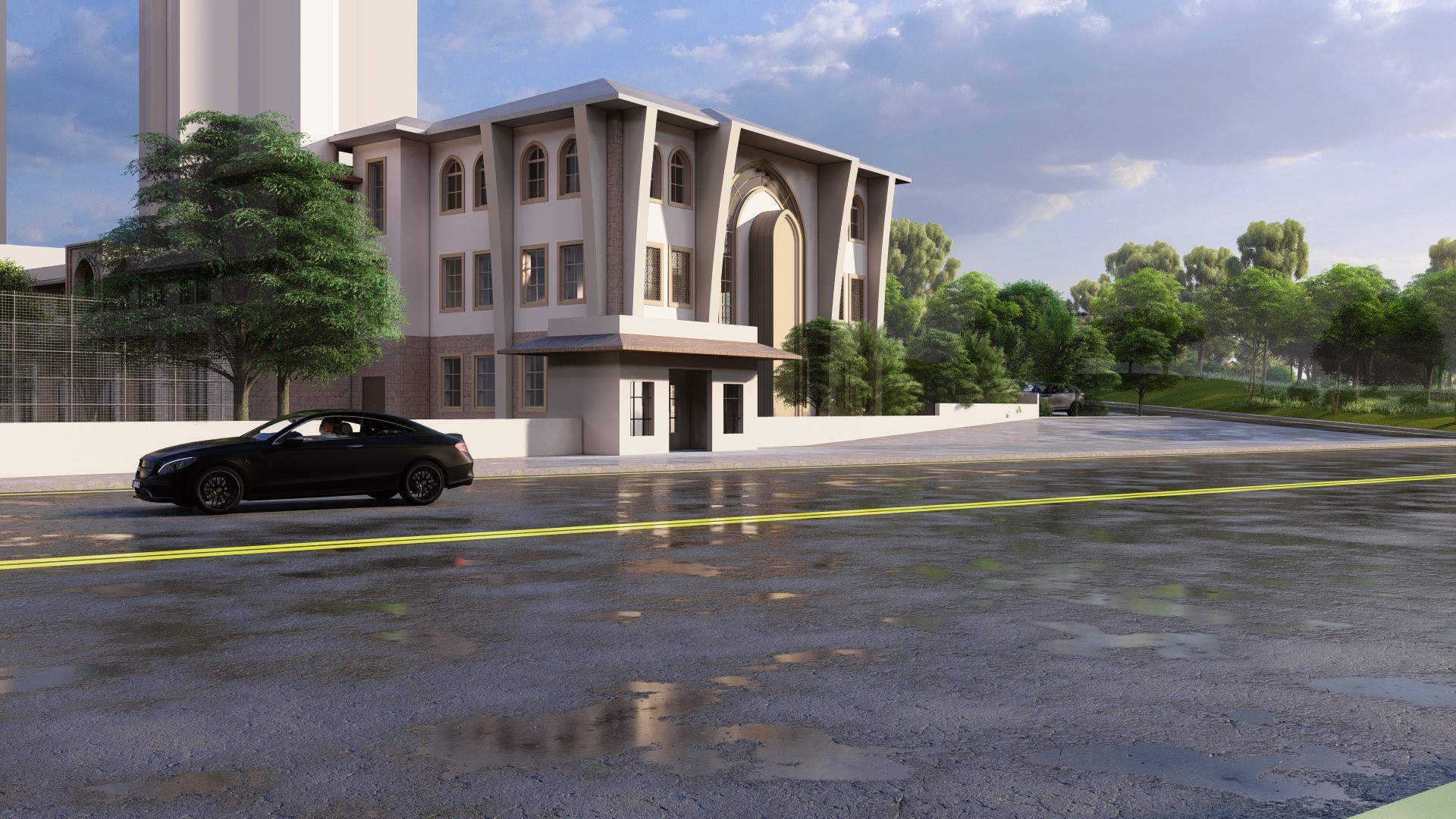 Kadim Camii ve Külliyesi yol cephesi