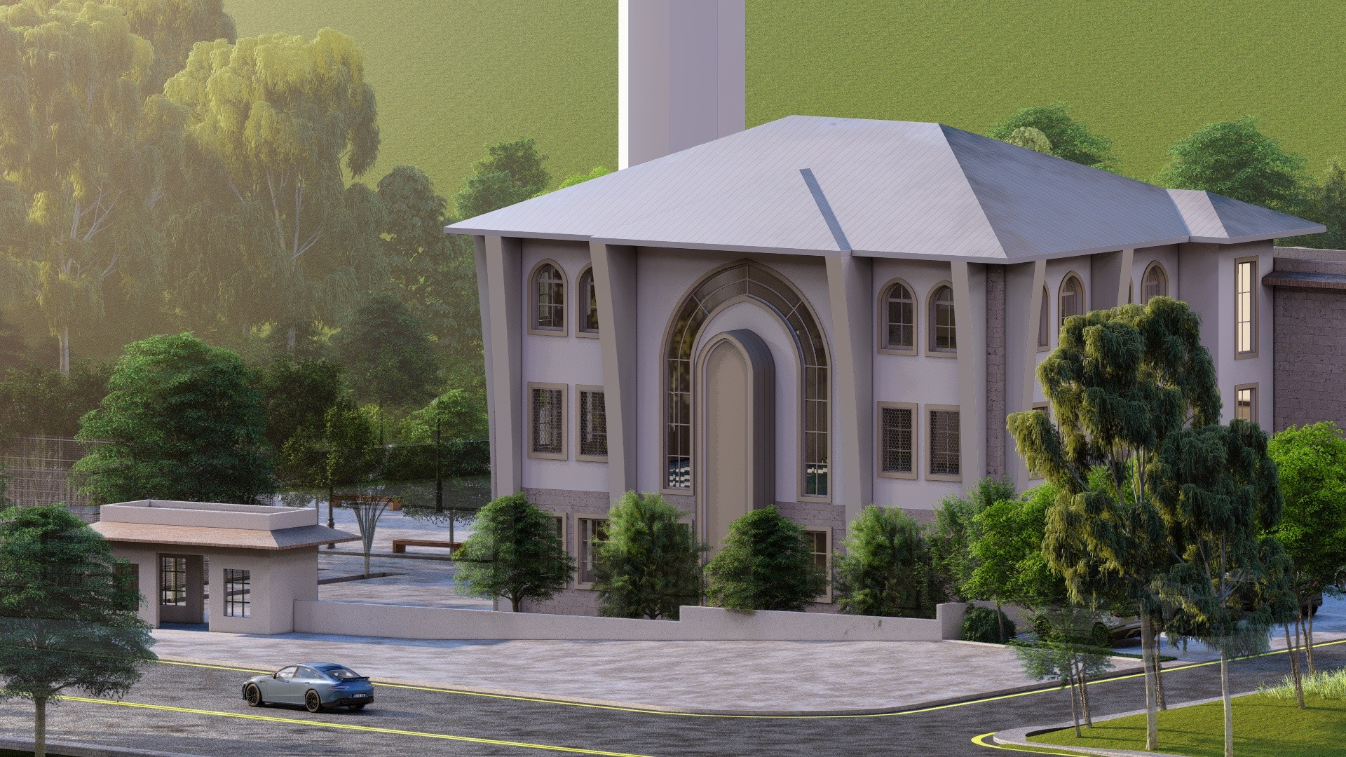 Kadim Camii ana cephe geniş görünümü